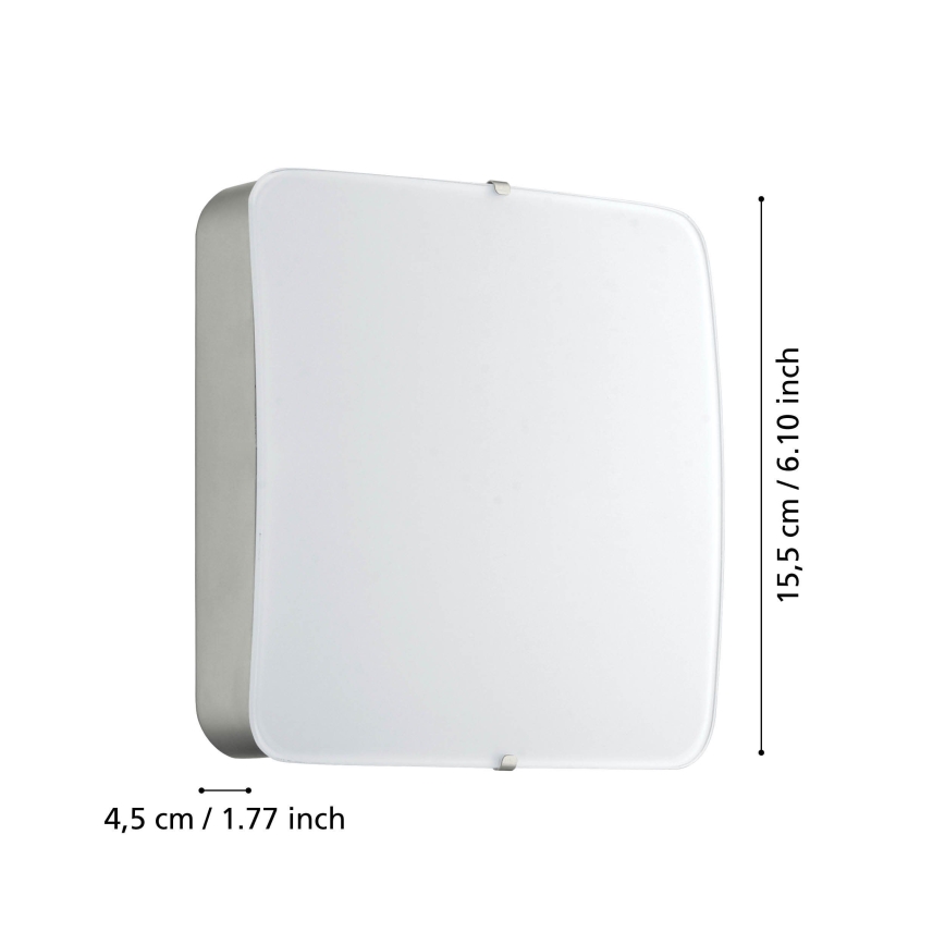 Eglo 95967 - LED lubinis šviestuvas CUPELLA LED/11W/230V matinis chromas