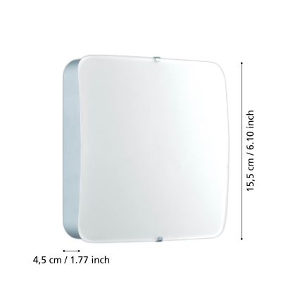 Eglo 95968 - LED lubinis šviestuvas CUPELLA LED/11W/230V blizgus chromas