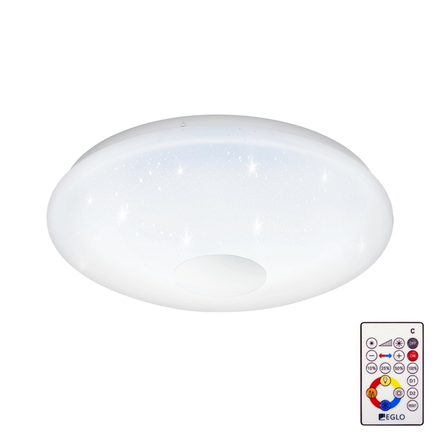 Eglo 95972 - LED reguliuojamo ryškumo lubų šviestuvas VOLTAGO 2 LED/20W/230V + nuotolinio valdymo pultelis