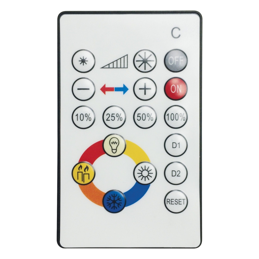 Eglo 95972 - LED reguliuojamo ryškumo lubų šviestuvas VOLTAGO 2 LED/20W/230V + nuotolinio valdymo pultelis