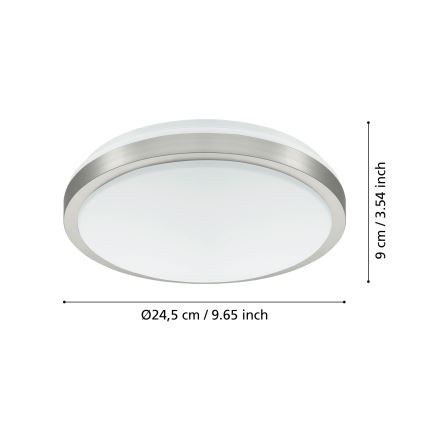 Eglo - LED lubinis šviestuvas LED/18W/230V