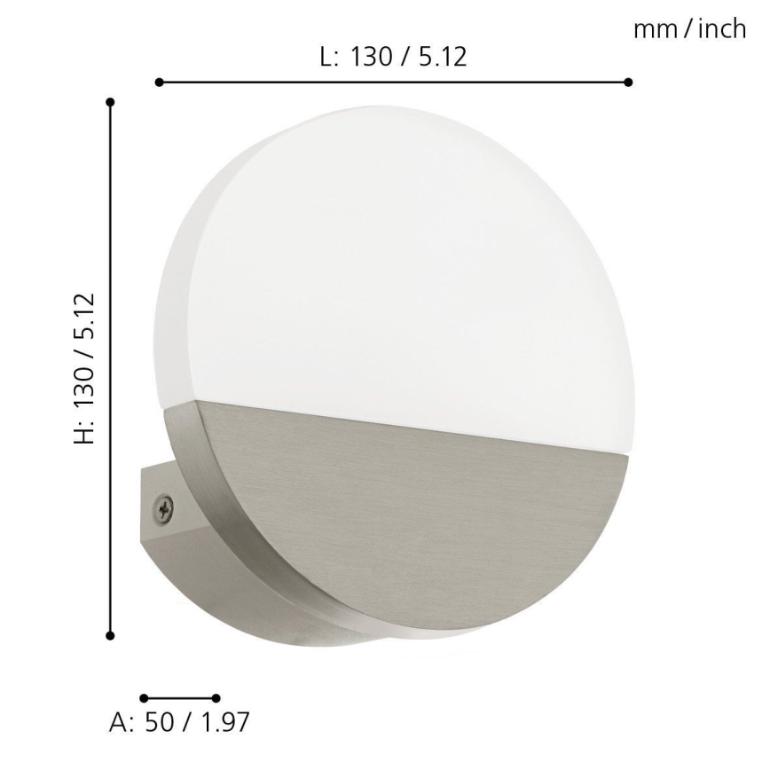 Eglo - LED sieninis šviestuvas 1xLED/4,5W/230V