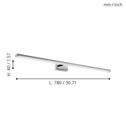 Eglo - LED vonios šviestuvas LED/14W/230V IP44