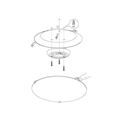 Eglo - LED lubinis šviestuvas LED/11W/230V