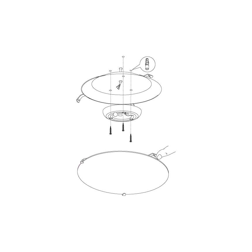 Eglo - LED lubinis šviestuvas LED/11W/230V