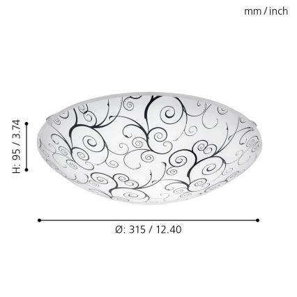 Eglo - LED lubinis šviestuvas LED/11W/230V