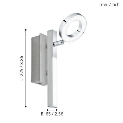 Eglo - Akcentinis šviestuvas LED/3,2W + LED/2,2/230V