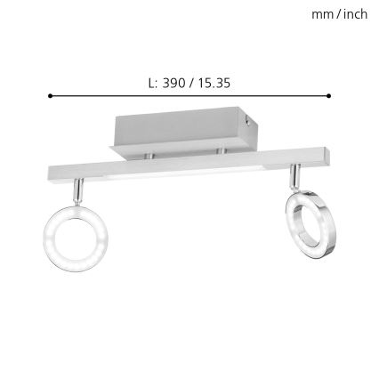 Eglo - Akcentinis šviestuvas 2xLED/3,2W + LED/3,3/230V