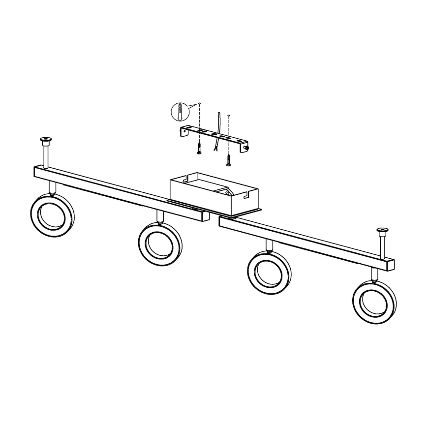 Eglo - Akcentinis šviestuvas 4xLED/3,2W + 2xLED/3,3/230V