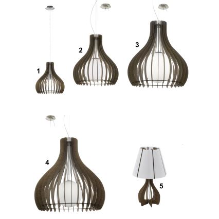 Eglo 96219 - Liustra TINDORI 1xE27/60W/230V