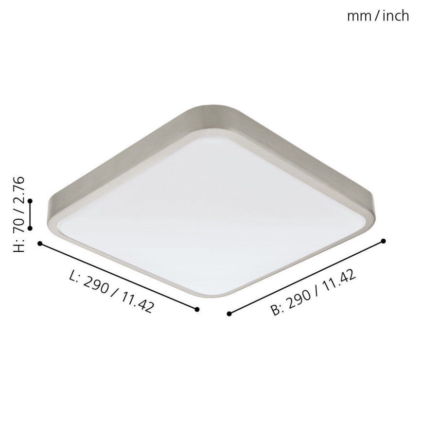 Eglo 96231 - LED vonios kambario lubinis šviestuvas MANILVA LED/16W/230V IP44