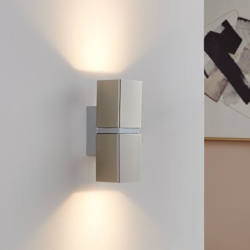 Eglo 96264 - LED sieninis šviestuvas PASSA 2xGU10/2,8W/230V stačiakampis