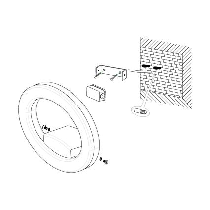 Eglo - LED sieninis lauko šviestuvas LED/10W/230V IP44