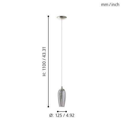 Eglo - LED sietynas, kabinamas ant virvės 1xG9/2,5W/230V