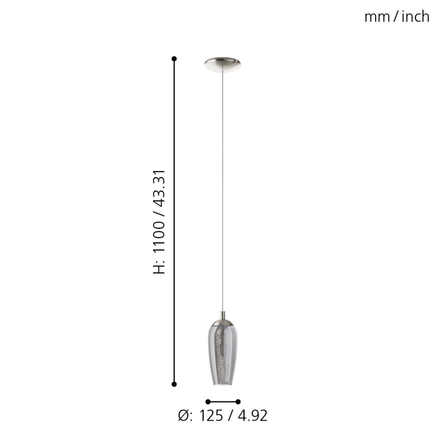 Eglo - LED sietynas, kabinamas ant virvės 1xG9/2,5W/230V
