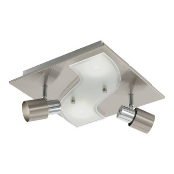 Eglo 96398 - LED taškinis šviestuvas DIRUS 2xGU10/3,3W+2xLED/3,3W