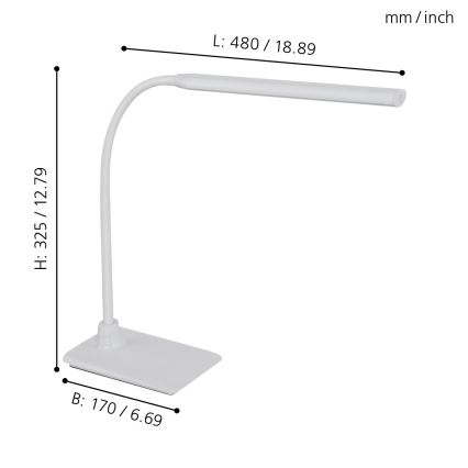 Eglo - LED pritemdomas stalinis šviestuvas LED/3,5W/230V