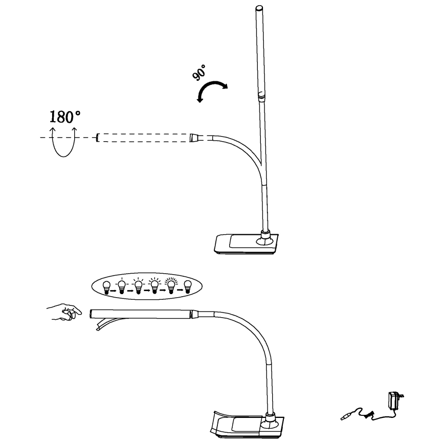 Eglo - LED pritemdomas stalinis šviestuvas LED/3,5W/230V