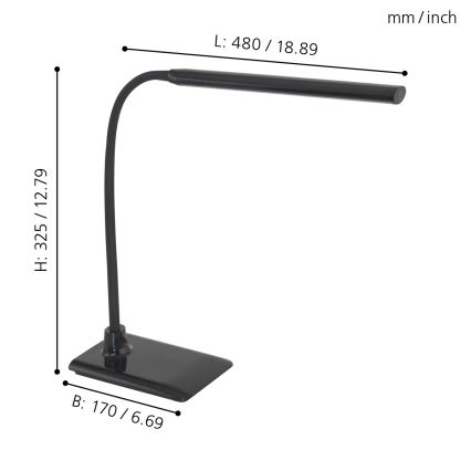 Eglo - Pritemdomas LED stalo šviestuvas LED/4,5W/230V