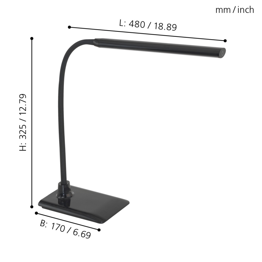 Eglo - Pritemdomas LED stalo šviestuvas LED/4,5W/230V