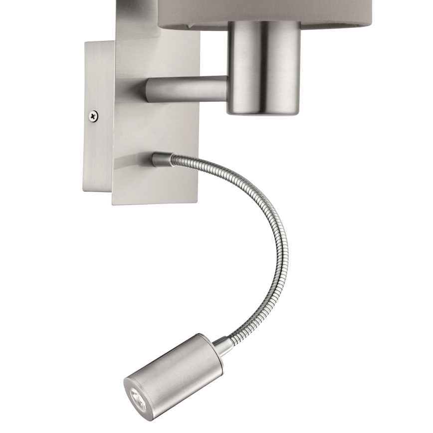 Eglo - LED Lankstus šviestuvas 1xE27/40W+LED/3,8W taupe