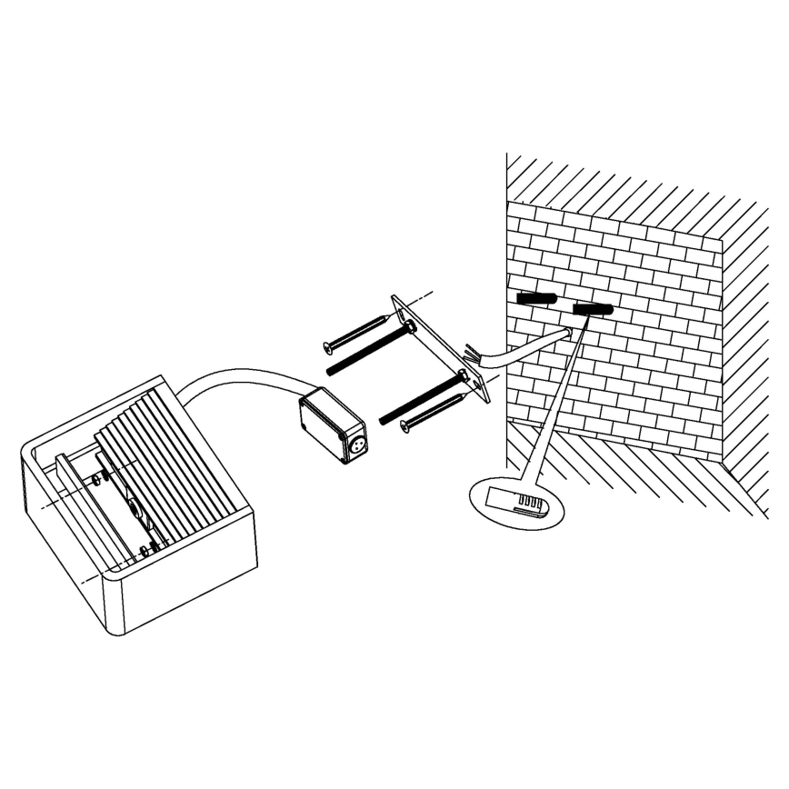 Eglo 96497 - LED lauko sieninis šviestuvas DONINNI LED/6W/230V IP44