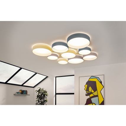Eglo - LED Pritemdomas lubinis šviestuvas 1xLED/18W/230V smėlio spalva