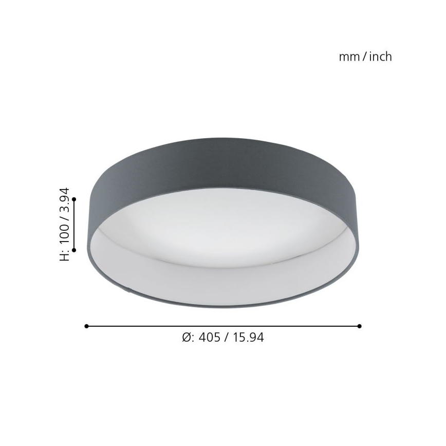 Eglo - LED Pritemdomas lubinis šviestuvas 1xLED/18W/230V