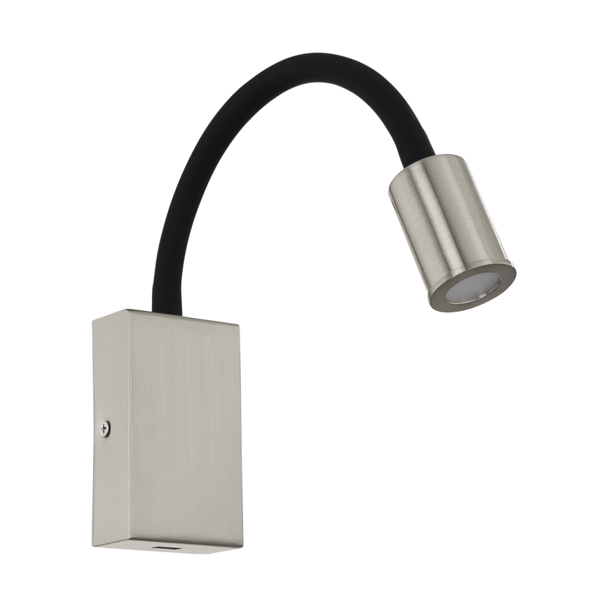 Eglo - LED Sieninis prožektorius su USB įkrovikliu 1xLED/3,5W/230V matinis chromas