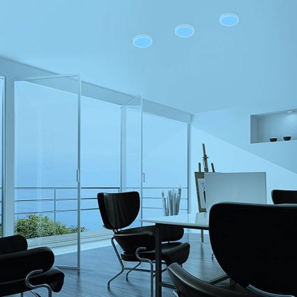 Eglo - LED RGBW dimeriuojamas lubinis šviestuvas FUEVA-C LED/15,6W/230V Bluetooth skersmuo 22,5 cm