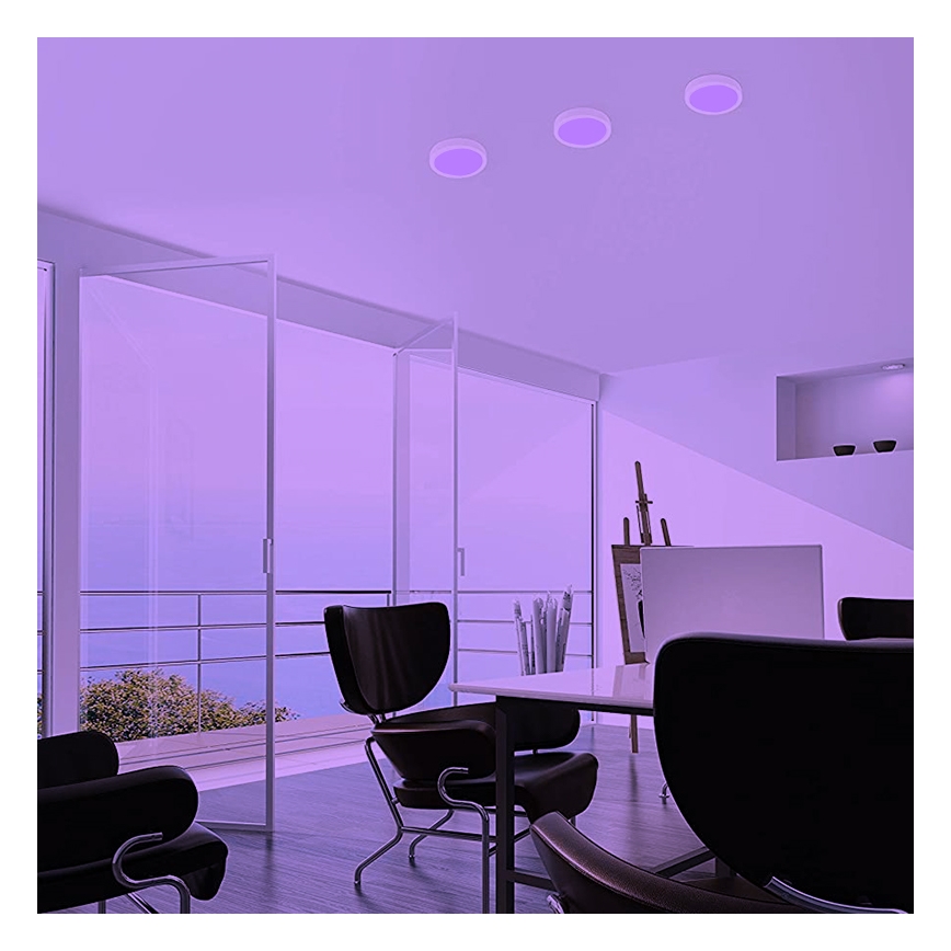 Eglo- LED RGBW Reguliuojamas lubinis šviestuvas FUEVA-C LED/15,6W/230V Bluetooth