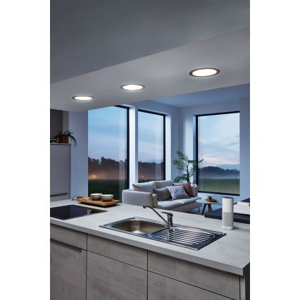 Eglo - LED RGB dimeriuojamas įleidžiamas šviestuvas FUEVA-C LED/15,6W/230V skersmuo 22,5 cm