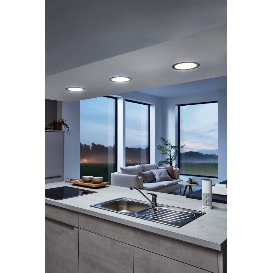 Eglo - LED RGB dimeriuojamas įleidžiamas šviestuvas FUEVA-C LED/15,6W/230V skersmuo 22,5 cm