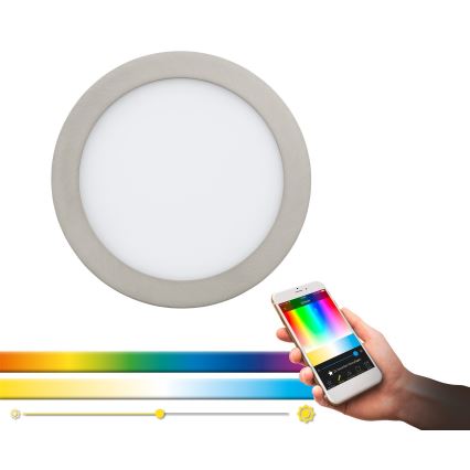 Eglo - LED RGB dimeriuojamas įleidžiamas šviestuvas FUEVA-C LED/15,6W/230V skersmuo 22,5 cm