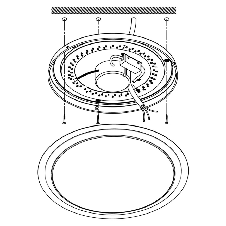 Eglo - LED RGBW Reguliuojamas lubinis šviestuvas COMPETA-C LED/17W/230V