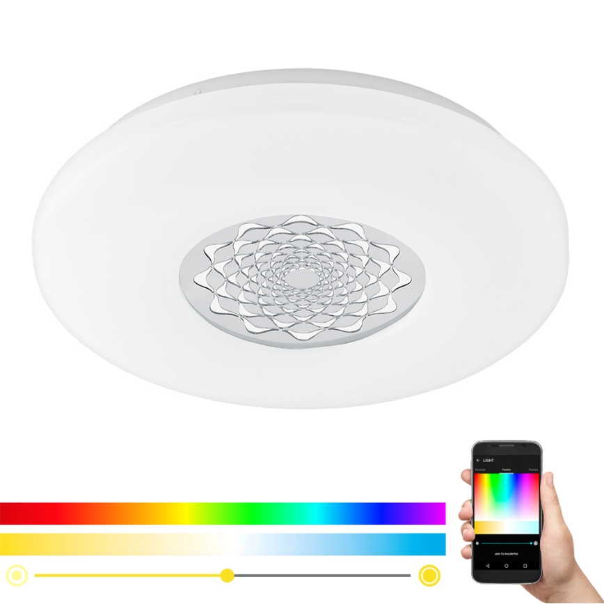 Eglo 96821 - LED RGB Reguliuojamas lubinis šviestuvas CAPASSO-C LED/17W/230V