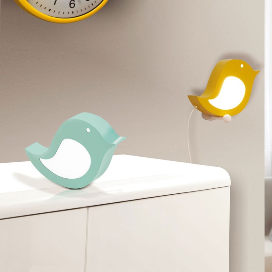 Eglo 96853 - LED vaikiškas sieninis šviestuvas SPARINO LED/4,2W/230V žalias