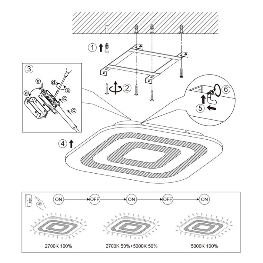 Eglo - LED lubinis šviestuvas LED/30W/230V, dimeriuojamas