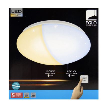 Eglo 97108 - Lubinis LED šviestuvas GIRON-RW 1xLED/18W/230V 2700K-4000K