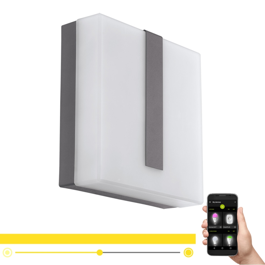 Eglo - LED Reguliuojamas lauko sieninis šviestuvas TORAZZA-C LED/14W/230V IP44