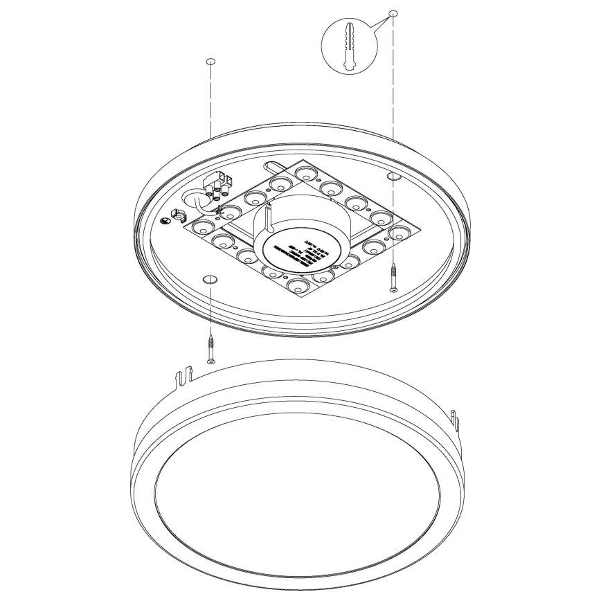 Eglo 97237 - dimeriuojamas LED vonios lubų šviestuvas LOCANA-C LED/14W/230V IP44 antracitas