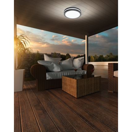 Eglo - LED pritemdomas lubinis vonios šviestuvas LOCANA-C LED/14W/230V Bluetooth IP44 antracitas