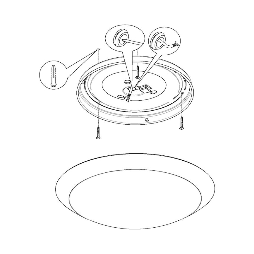 Eglo 97254 - LED vonios kambario lubinis šviestuvas PILONE LED/11W/230V baltas IP44