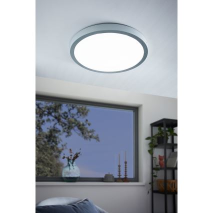 Eglo - LED lubinis šviestuvas 1xLED/25W/230V sidabras apvalus 4000K