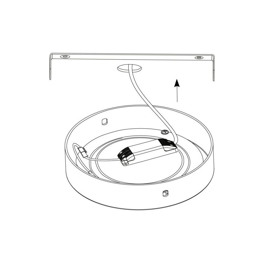 Eglo - LED lubinis šviestuvas 1xLED/25W/230V sidabras apvalus 4000K