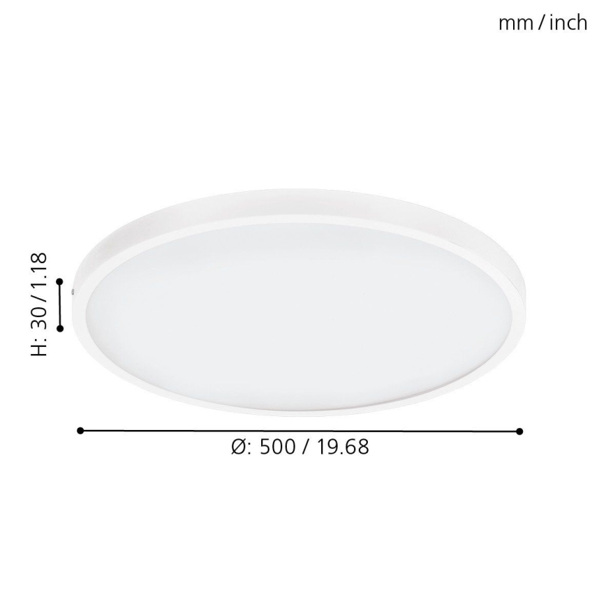 Eglo - LED pritemdomas lubinis šviestuvas 1xLED/25W/230V