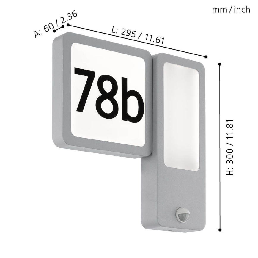 Eglo - LED lauko sieninis šviestuvas 2xLED/2,7W + LED/3,6W/230V IP44