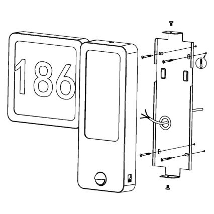 Eglo - LED lauko sieninis šviestuvas 2xLED/2,7W + LED/3,6W/230V IP44
