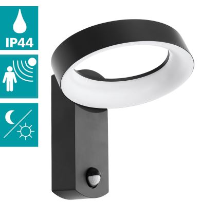 Eglo - Sieninis LED lauko šviestuvas su jutikliu LED/11W/230V