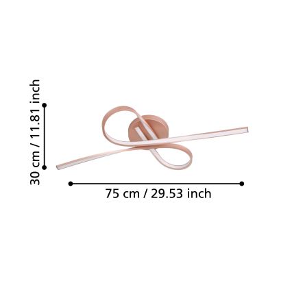 Eglo - LED tvirtinamas sietynas 2xLED/11W/230V